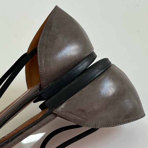 Giorgio Armani pointed toe flats T-strap Mary Jane IT 37 1/2 US 7 made in Italy - Picture 11 of 16